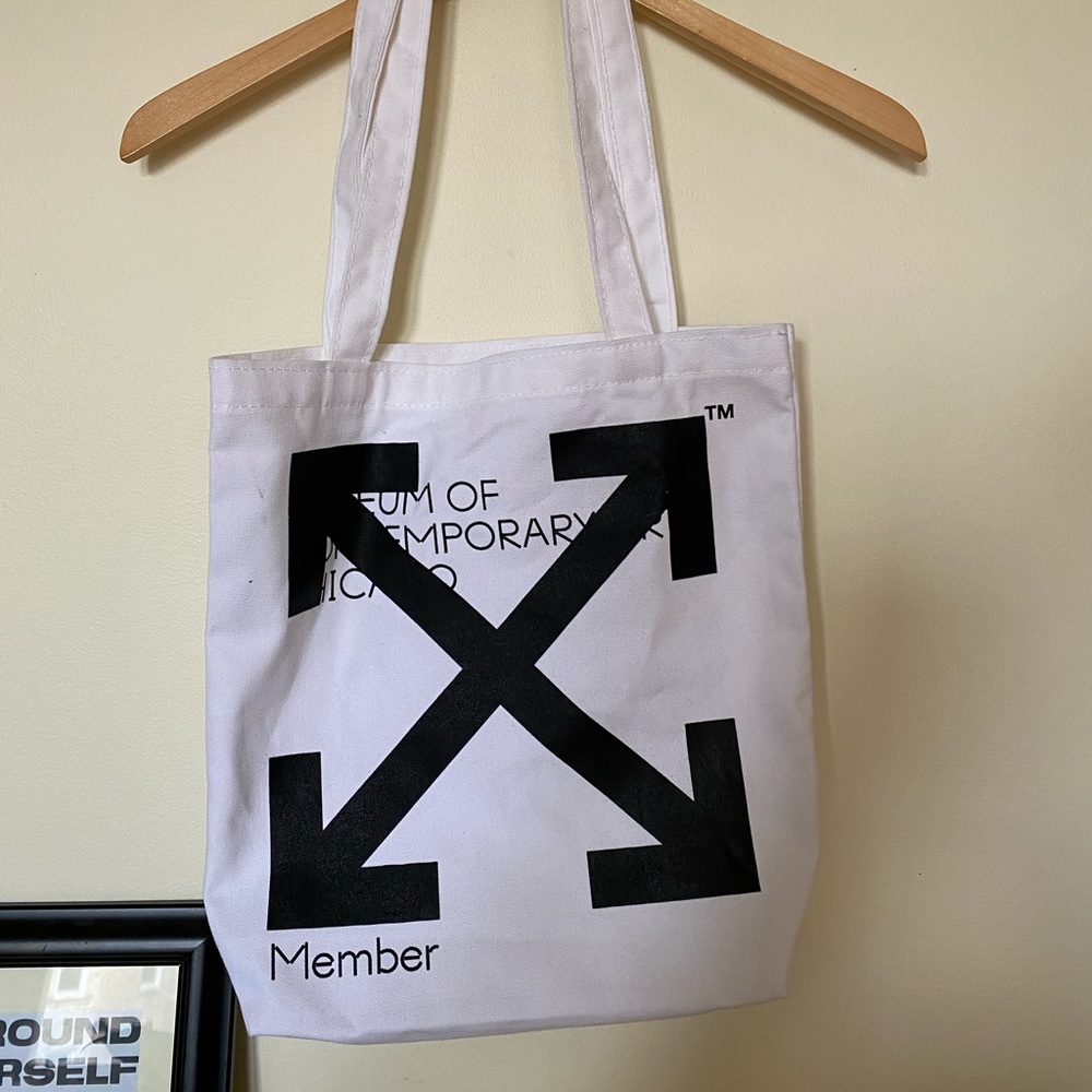 Off-white tote.